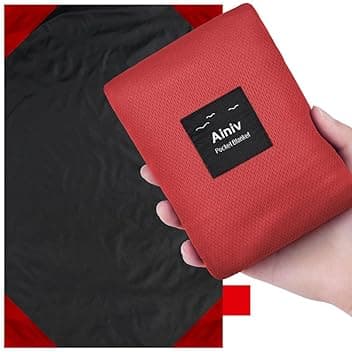 Ainiv Mini Coperta da Picnic Tascabile, 200 x 210 cm, Ultraleggero Coperta da Spiaggia Portatile Tappetino da Picnic Pocket Portatile Tappetino da Spiaggia per Campeggio, Trekking, Montagna, Viaggi
