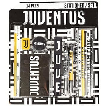EURO PUBLISHING Juventus Set Cancelleria - Prodotto Ufficiale - (Composto da 14 Pezzi)
