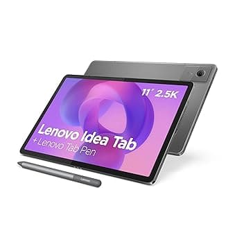 Lenovo Idea Tab - Tablet Touch con IA integrata 11'' 2.5K, 90Hz (MediaTek Dimensity 6300, 8Core, RAM 8GB, UFS 2.2 128GB, Android 15, Wifi5 + Bluetooth) Lenovo Tab Pen - Grigio