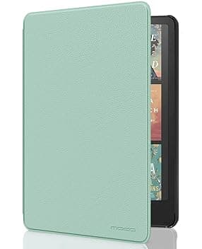 MoKo Custodia Compatibile con 7" Kindle Paperwhite (12th Generation-2024) and Kindle Colorsoft Signature Edition 2024, Custodia Leggera con Auto Wake/Sleep per Kindle Paperwhite 2024, Verde Agave ClimatePartner certified