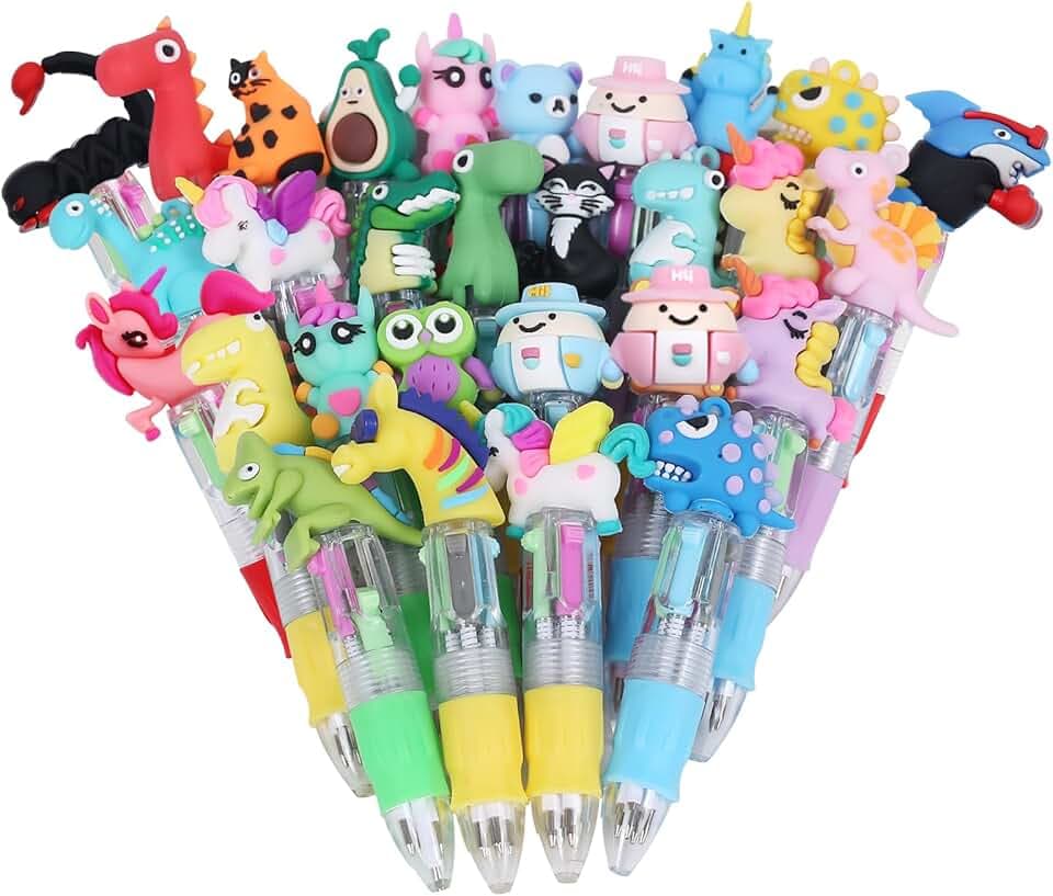 Gudotra 30 Penne Regalini Fine Festa Compleanno Multicolore Bambini Gadget Compleanno Bambini Penne Gel Colorate (30)