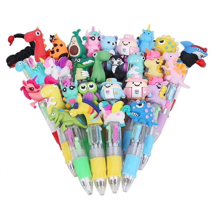 Gudotra 30 Penne Regalini Fine Festa Compleanno Multicolore Bambini Gadget Compleanno Bambini Penne Gel Colorate (30)