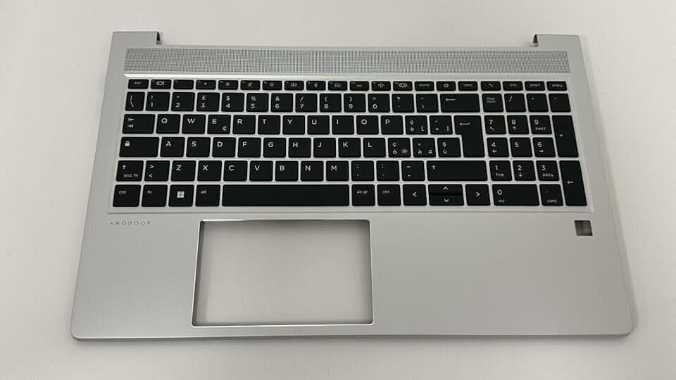 Cover Poggiapolsi Palmrest compatibile con HP Probook 450 G8 con Tastiera Italiana Retroilluminata M21742-001