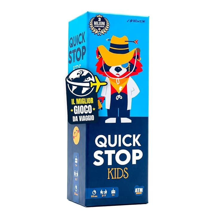 ATM Gaming Quickstop Kids - Gioco di Carte Bambini e Famiglie