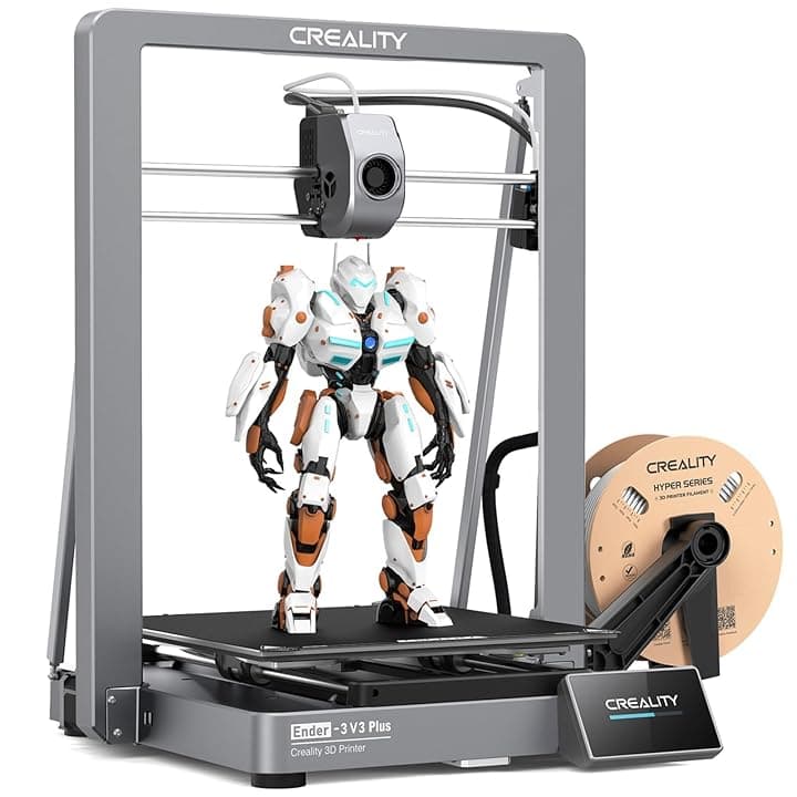 Creality Ender 3 V3 Plus Stampante 3D, 2024 Nuova Versione 600 mm/s, Livellamento Automatico Estrusore Diretto Quick-swap Ugello Tri-metallico, Grande Formato di Stampa 11.8x11.8x13.0in