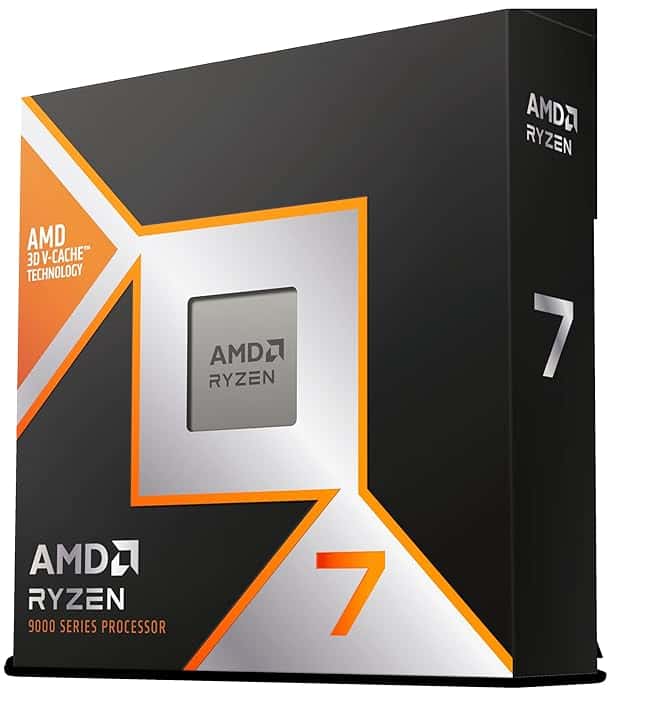 AMD RYZEN ™ 7 9800X3D 8 Core/16 Thread sbloccati, Architettura Zen 5, 104 MB di Cache, TDP 120W, Fino a 5.2 GHz di Frequenza Boost, Socket AM5, Dissipatore Non Incluso