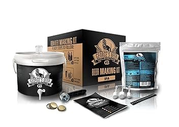 Beer & Wine - Kit Fermentazione George's Beer 5l - Birra Artigianale Fatta in Casa - Kit Malto Fermentazione - Kit per Produzione di Birra - Idea Regalo (Kit con Malto IPA)