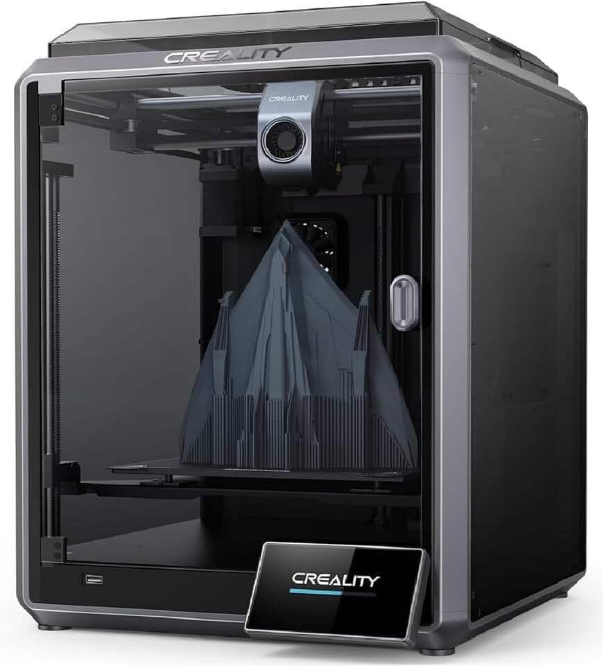 Creality K1 Stampante 3D 600 mm/s ad alta velocità, Livellamento Automatico, Dettaglio Liscio di 0,1 mm Aggiornato, Raffreddatore a Doppia Ventola, Dimensioni di Stampa 8,66x8,66x9,84 po