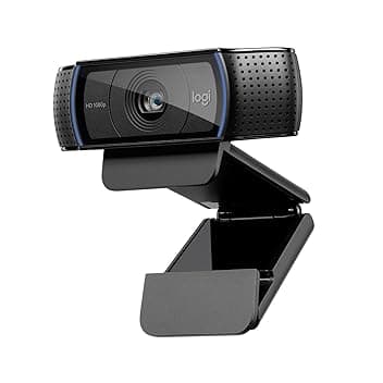 Logitech C920 Hd Pro Webcam, Videochiamata 1080P/30Fps, Audio Stereo, Skype, Zoom, Facetime, Hangouts, Streaming, Pc/Mac/Laptop/Tablet/Chromebook, Nero