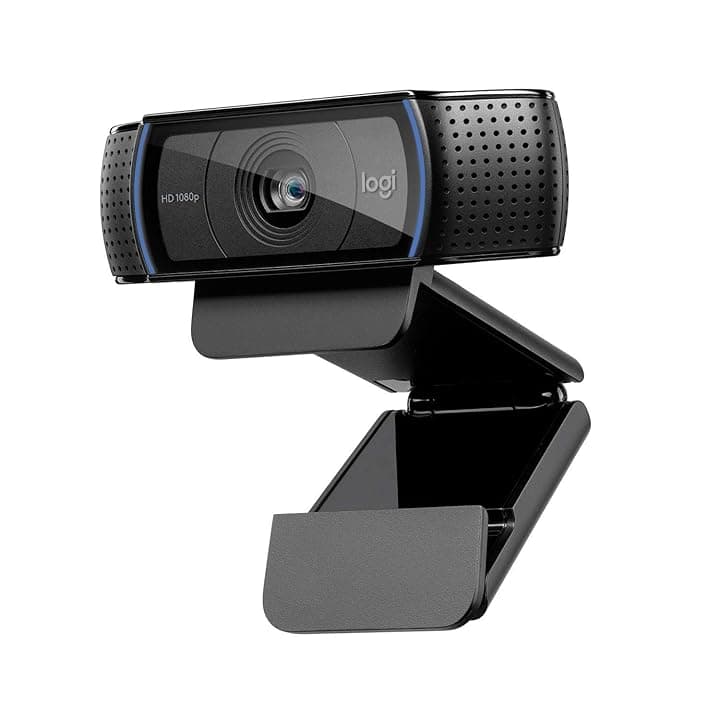 Logitech C920 Hd Pro Webcam, Videochiamata 1080P/30Fps, Audio Stereo, Skype, Zoom, Facetime, Hangouts, Streaming, Pc/Mac/Laptop/Tablet/Chromebook, Nero