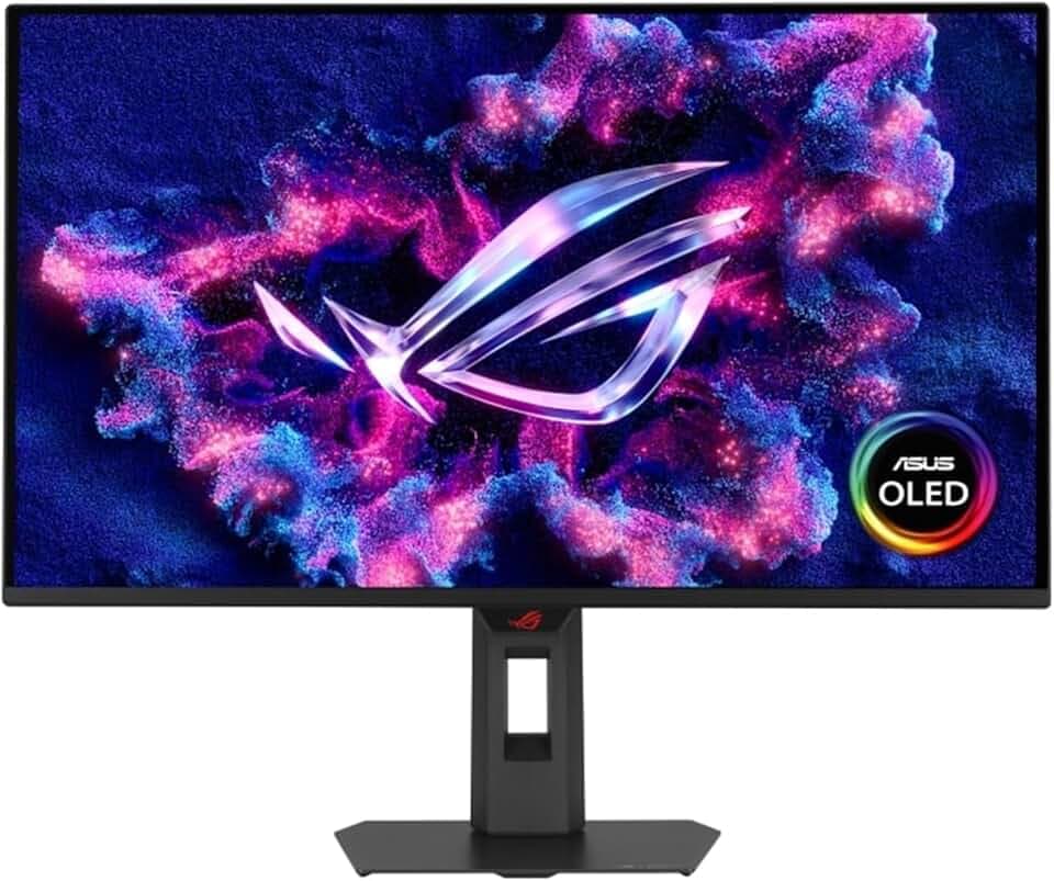 ASUS ROG Strix OLED XG27AQDMES, Monitor Gaming da 26,5" QHD QD-OLED (2560 x 1440), 0,03ms Response Time, 240 Hz, ELMB e Compatibile con G-SYNC, Neo Proximity Sensor, DisplayWidget Center, Nero