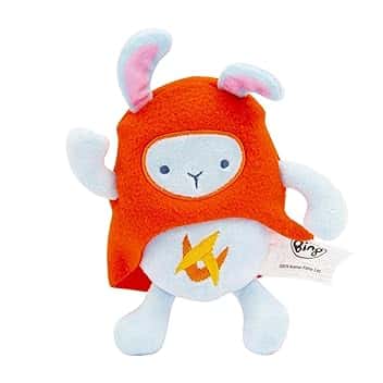 Giochi Preziosi Bing Peluche 18cm Circa, Personaggio Hoppity, Soffice e Imbottito Dettagli Ricamati, per i Bambini più Piccoli a Partire dai 0 Mesi, BNG00N02, multicolore