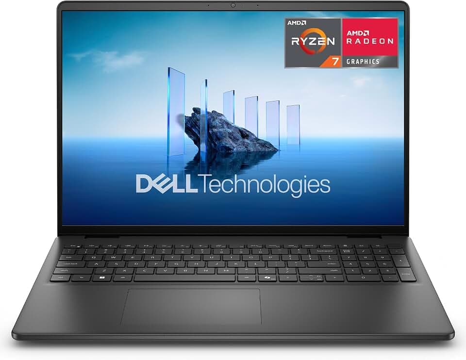 Dell 16 Laptop - AMD Ryzen 7 250, 16GB RAM, 1TB SSD EPEAT