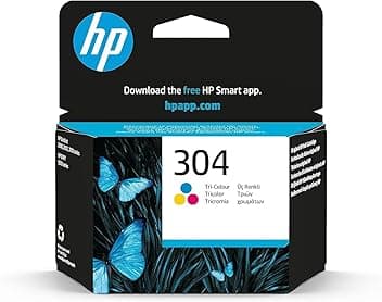HP 304 Tricromia, N9K05AE, Cartuccia Originale da 100 Pagine, Compatibile con Stampanti DeskJet 2620, 2630, 3720, 3730, 3750 e 3760, Envy 5010, 5020 e 5030 ECOLOGO