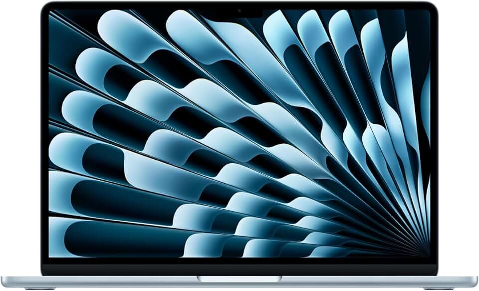 Apple MacBook Air 13'' con chip M5: progettato per l’AI, display Liquid Retina da 13,6'', 16GB di memoria unificata, 512 GB di archiviazione SSD, 10 CPU, 8 GPU, Wi Fi 7 – Celeste