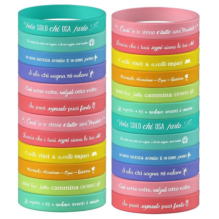 Xingch Xingch Set di braccialetti motivazionali, regalo motivazionale per adolescenti, studenti e colleghi, ideale per compleanni e vari eventi.