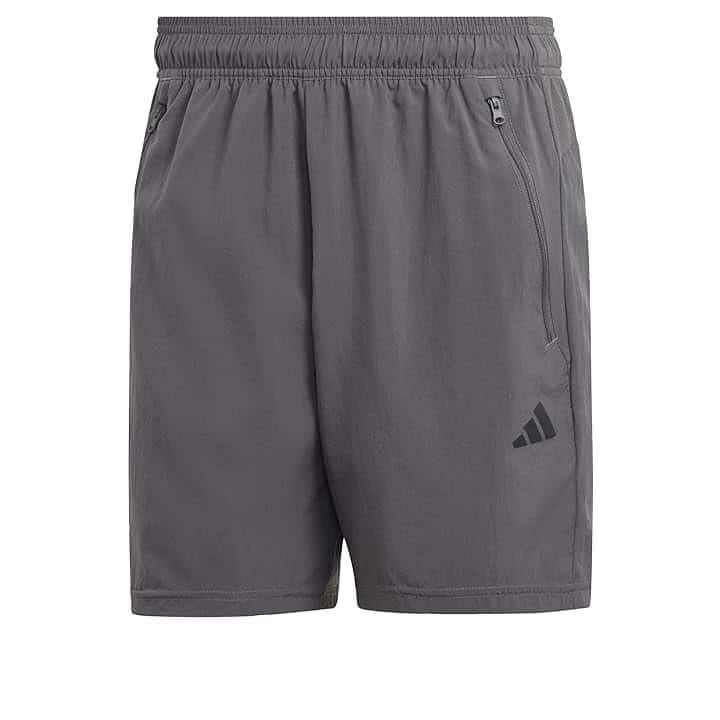 adidas Uomo Train Essentials Woven Training Shorts, Grey Five/Black, M 7 inch