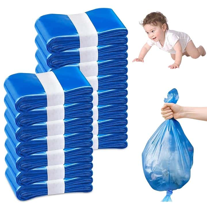 15 Pezzi Ricarica Mangiapannolini, Sacchetti Mangiapannolini Antiodore Inodore Addensata, Ricarica Mangiapannolini Compatibile Con Tutti i Secchi per Pannolini, Con Twist & Click