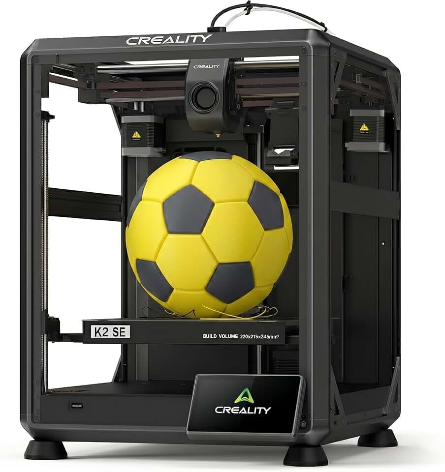 Creality K2 SE Stampante 3D, Stampa High-Speed 500mm/s, Stampante 3D Multicolore compatibile con CFS, Telaio in Metallo Solido, Auto-Leveling, Estrusore Direct Drive, Volume di Stampa 220×215×245mm
