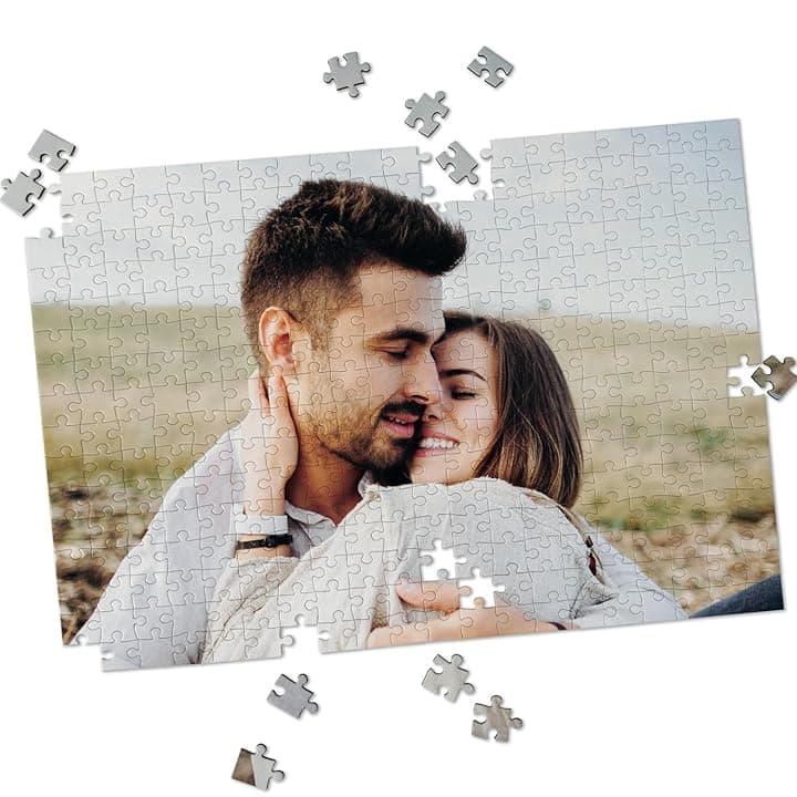 LASERO' Puzzle Personalizzato con Foto 42x29,7cm – 320 Pezzi – Puzzle Personalizzato HD – Idea Regalo Originale per Anniversario e Compleanno