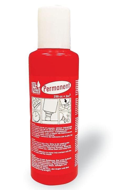 Educa - Permanent Fix Puzzle | Colla per Puzzle Permanente | Transparente | 250 ml che può incollare fino a 6000 pezzi (17193)