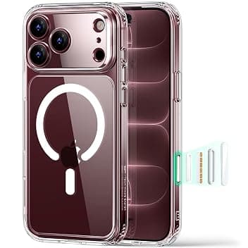 ESR Classic Hybrid Cover per iPhone 18 Pro/17 Pro, Trasparente ClimeCo Certified