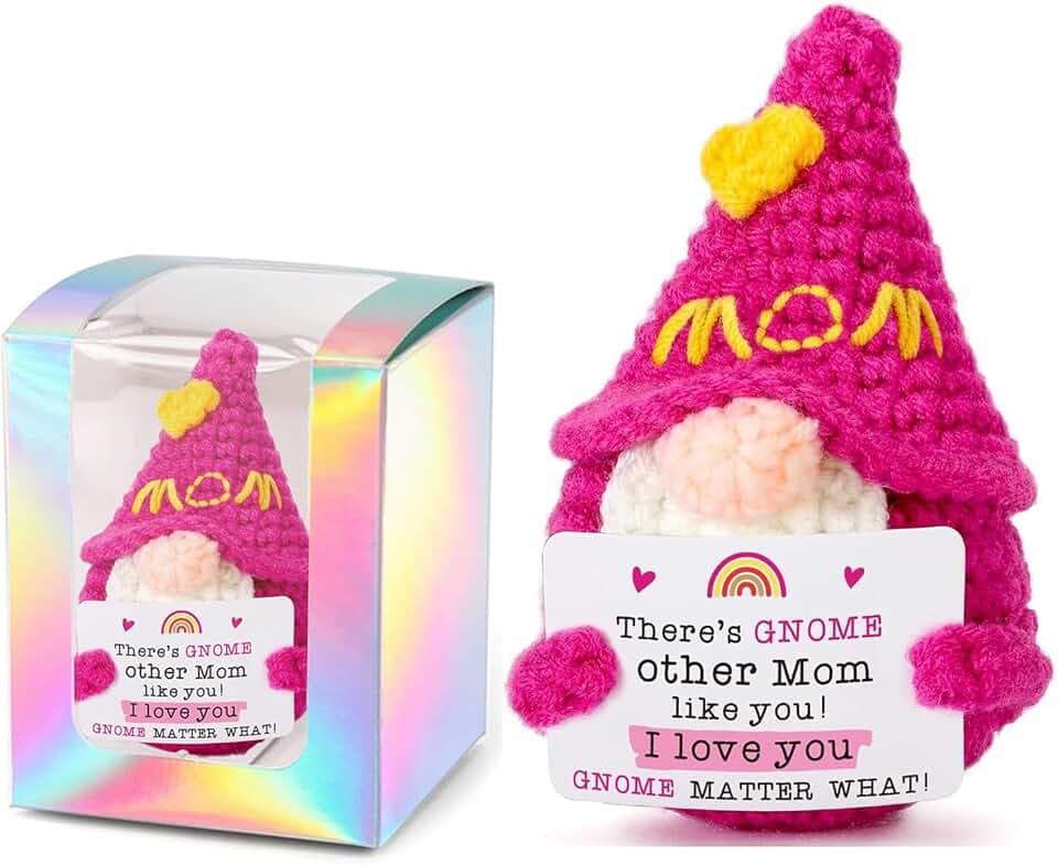 Regalo Motivazionale Maglieria Gnomi di Natale in peluche Regalo per la Festa della Mamma Regalo di Compleanno Decorativo Portafortuna Divertente e Artigianale per Casa e Ufficio