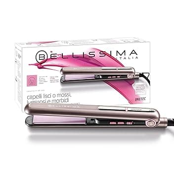 Bellissima Imetec Creativity B9 300 Piastra per Capelli, Styling Liscio o Mosso, Rivestimento in Ceramica, Regolazione Temperatura da 150°C a 230°C, Sistema Riscaldamento Rapido