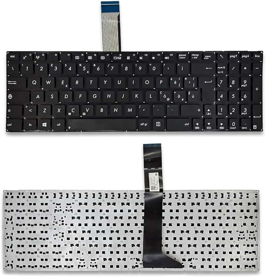 Tastiera per Notebook Asus X550, K550, F550, R510, F552, P550, X501, X550JF, X550JK, X550JX, X550L, X550LA, X550LAV, X550LB, X550LC, X550LD, X550LN, X550LNV Series in Lingua Italiana