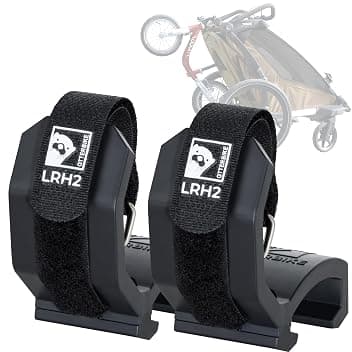 Supporto per bicicletta e bicicletta per rimorchio Thule Chariot Sport/Cross/Cab/Lite (dal 2017) - compatibile con Woom, Puky e altri fino a 14 pollici - Resistente al traffico e robusto