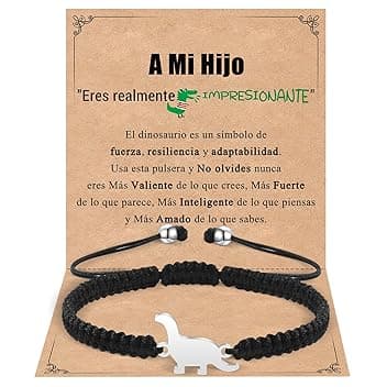 Cheerslife Regali Per Figlio Bracciale Bambino Bracciale Dinosauro Regali Per Bambini Bracciale Madre E Figlio Regali Di Compleanno Natale Per Figlio Regalo Di Ritorno A Scuola Laurea Mamma Papà ES