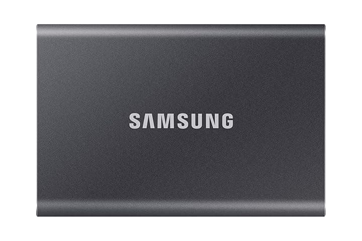 Samsung T7 Portable SSD - 2 TB - USB 3.2 Gen.2 External SSD Titanium Grey (MU-PC2T0T/WW)