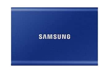 Samsung T7 Portable SSD - 1 TB - USB 3.2 Gen.2 External SSD Indigo Blue (MU-PC1T0H/WW)