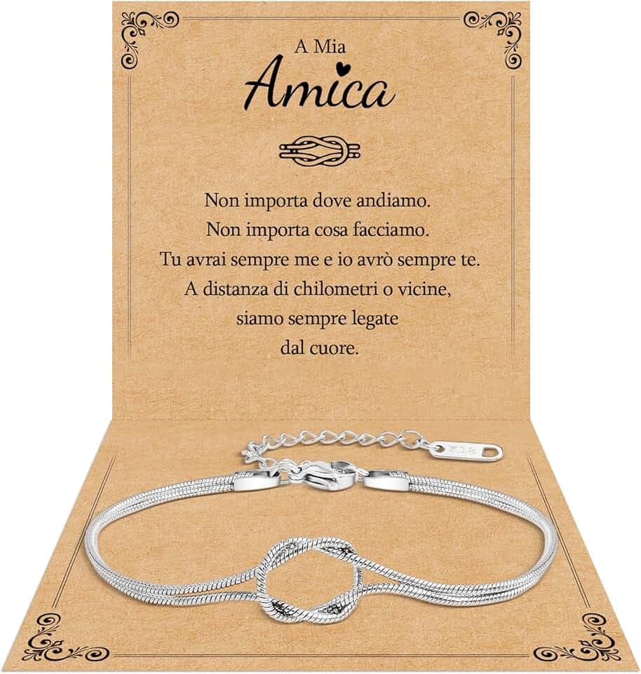 Cheerslife Regalo per Amica/Sorella/Mamma/Figlia Braccialetti Amicizia Bracciale Amicizia Donna Regalo Donna Compleanno Laurea Natale Festa della Madre