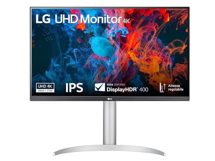 LG Monitor 27UP650K, 27" Ultra HD 4K, IPS, HDR 400 per lavoro e creatività