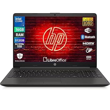 HP 250R G9, Computer Portatile Notebook, Intel i5-1334u 10 Core 3.4Ghz, Display 15.6'' FHD, Ram 16GB, SSD 512GB, Windows 11, Pronto all'uso con Libre Office