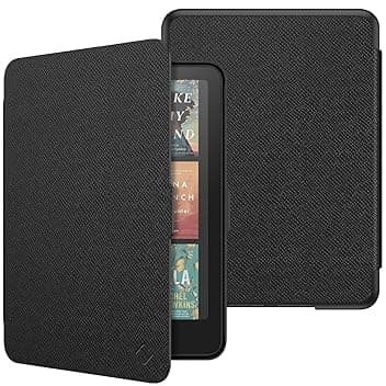 FINTIE Custodia per 7" Kindle Paperwhite (12ª Generazione, 2024) e Kindle Colorsoft (1ª Generazione, 2025/2024), Sottile Leggero Protettiva Cover con Auto Sveglia/Sonno, Nero