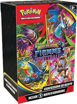 Pokémon: confezione di buste dell’espansione Megaevoluzione - Fiamme Spettrali del GCC Pokémon (sei buste di espansione)
