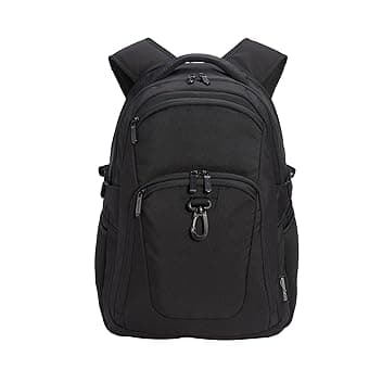 Amazon Basics, Zaino da viaggio per laptop da 15,6", nero