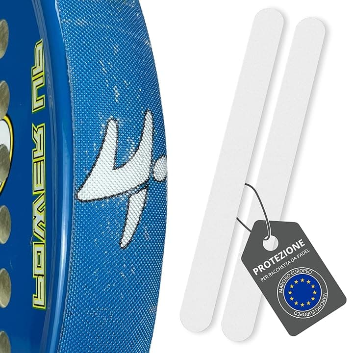 Ph Pro Heat Protezione Racchetta Padel Transparente Ruvido - Protettore Racchetta Multigranulato, Resistente - Paracolpi Padel Facile da Applicare e Adattabile 35x370mm.