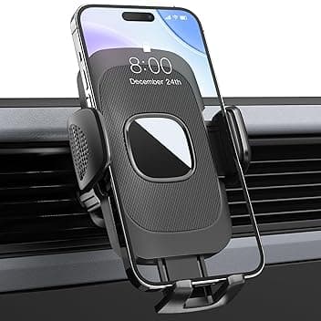 Porta Cellulare Auto, Presa Aria Supporto Telefono Auto, 360° Regolabile Porta Telefono Automobile, Gancio Super Stabile, Rilascio con un Clic, per iPhone, Samsung, Cellulare da 4.0''-7.0''