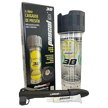 Pascal Box - Pressurizzatore per palline da padel con pompa | Accessori per padel Palline da padel | Pressurizzatore per palline da padel e palline da tennis