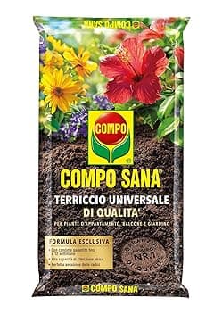 COMPO SANA Terriccio Universale di qualità, Per piante d'appartamento, balcone e giardino, 80 l