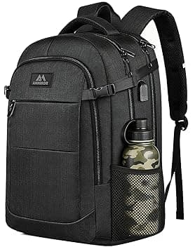 Zaino Porta PC, 15-17,3" PC per Zaino Uomo, Zaino da Viaggio e Scuola con Porta USB, Compagno Versatile per Adolescenti, Studenti e Lavoratori