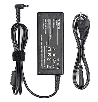Caricatore Portatile 45W Alimentatore Compatibile con HP Stream, Pavilion, Elitebook 830 840 850, Probook 430 440 450, 240 250 Caricabatterie Computer PC Notebook Adattatore 4.5 * 3.0mm ClimeCo Certified