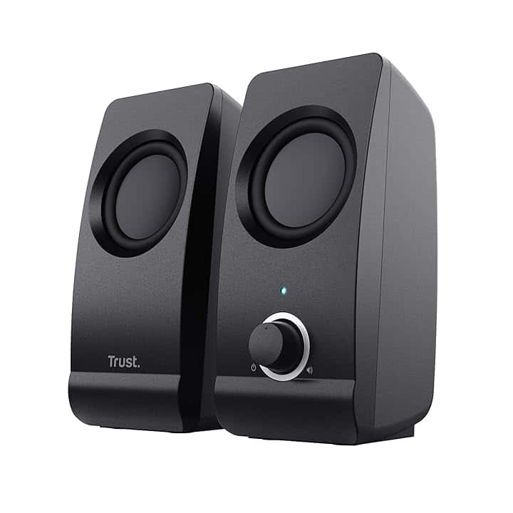 Trust Remo Casse Pc 2.0, 16 W, 8 W Rms, Alimentazione Usb, Jack Aux 3.5 Mm, Altoparlante Stereo, Casse Per Pc Fisso, Set Di Altoparlanti Per Computer, Portatile, Laptop, Casa, Ufficio, Nero