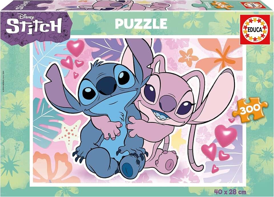 Educa - Puzzle Disney Stitch | 300 pezzi Puzzle | Stitch Lilo, Disney Puzzle Bambini | dai 6 anni (19964)