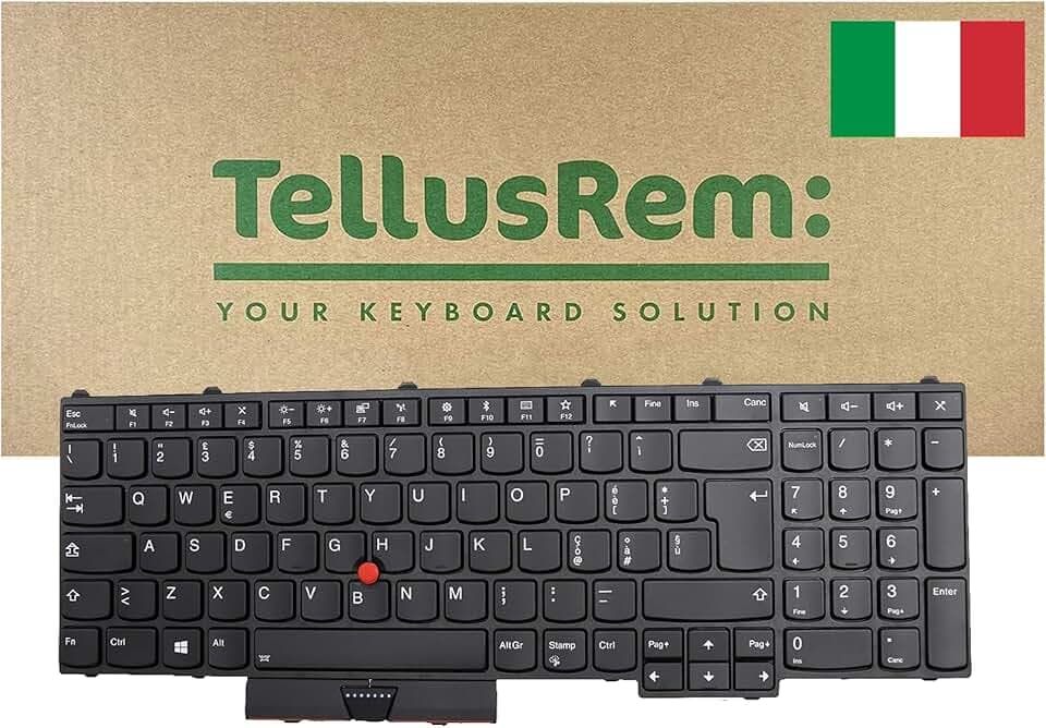 sostituzione della tastiera Italiano retroilluminata per Lenovo Thinkpad P51 P71