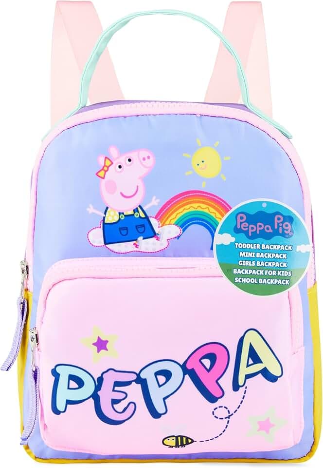 Get Trend Peppa Pig Zainetto Bambina Borsa Zaino Piccolo Carina Zaino Asilo Bimba Scuola Materna Viaggio Idee Regalo (Multi Peppa Pig)