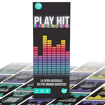 ATM Gaming PLAY HIT - Gioco da Tavolo Musicale - Blind Test, Karaoke e Quiz per Feste - 2 a 10 Giocatori - Divertente, Dinamico e a Squadre - Perfetto per Serate, Famiglie e Amici - Italiano